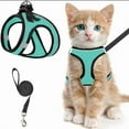 thumbnail image 4 of 2pcs Adjustable Pet Harness & Leash Set, Breathable Mesh Cat Harness With Leash, Pet Supplies For Outdoor Walking, 4 of 9