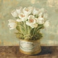 thumbnail image 2 of Nai, Danhui 15x15 Gold Ornate Wood Framed with Double Matting Museum Art Print Titled - Hatbox Tulips - Wag, 2 of 4