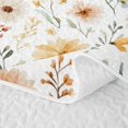 thumbnail image 5 of Manfei Cottagecore Blossom Twin Quilt Set 2 Pieces,Vintage Flowers Leaves Twin Coverlet Set,1 Bedspread and 1 Pillowcase, 5 of 7