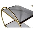 thumbnail image 2 of Millie Bar Cart - 2 Tiers of Marble on Cast Iron Frame in Metallic Gold Finish, 2 of 2