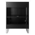 thumbnail image 6 of Fine Fixtures Opulence Collection 24 in. W x 18 in. D x 33 in. H Bathroom Vanity in Black Matte with White Ceramic Sink - Chrome hardware, 6 of 9