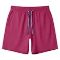 thumbnail image 6 of JTieacloth Men's Casual Shorts, Elastic Waist Men Swim Trunks Lightweight Comfort Summer Beach Wear(Red), 6 of 7