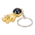 thumbnail image 2 of Creative Space Robot Keychain Fashion Keychain Accessory Hanging Key Rings Ornament (Golden), 2 of 7