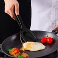 thumbnail image 1 of 1/2 Uds. Espátula doble para huevos fritos multifuncional 2 en 1 volteador de huevos pinza antiadherente para pan de tortitas nailon para agarre y volteo de alimentos, 1 of 6