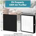 thumbnail image 2 of FLT5900 Replacement Filter - J - Compatible with AC5900WCA and AC5900WDLX Air Purifiers - 2 x H13 Grade Filter & 4 x Carbon Pre-Filters - Part # FLT5900, 2 of 6