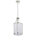 thumbnail image 4 of Nuvo Lighting Easton 1 Light Pendant Polished Nickel Finish White Linen Shade - Polished Nickel, 4 of 15