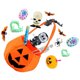 thumbnail image 1 of Monstrate Juego de 16 piezas de juguetes de Halloween con temática de araña, murciélago, calabaza, sensorial, Kawaii, lindos juguetes, regalos Kits de decoración para fiestas, 1 of 6
