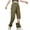 Khaki, variant on Women's Cargo Pants Baggy Elastic Waist Cargo Joggers Oversized Casual Work Pants Trousers Khaki XL