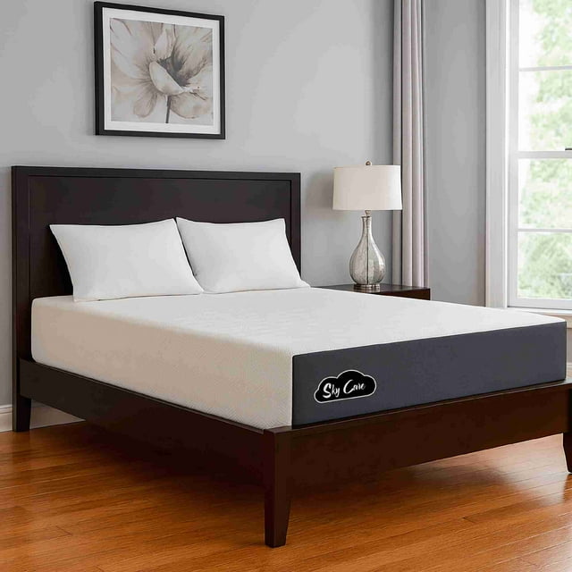 Colchón Matrimonial En Caja Memory Foam 13 Cm Hipoalergénico blanco