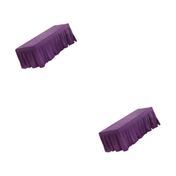 Yuarrent SPA Massage Table Skirt Beauty Bed Sheet Cover Valance Linen Type4