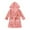 Pink, variant on Odeerbi Kids Girls Christmas Bathrobes Kids Soft Hooded Sleepwear Thick Warm Night-robe Toddler Christmas Winter Solid Color 2025 Long Sleeved Home Wear Baby Clothes Bathrobe Pink 7-8 Years