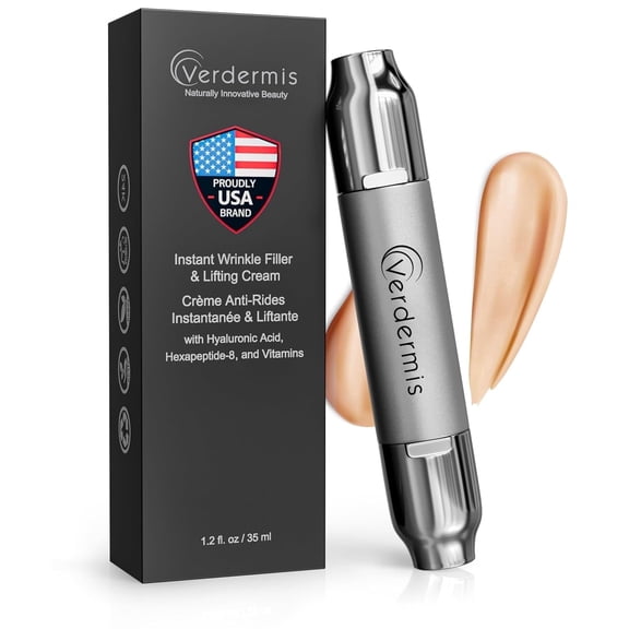 Instant Wrinkle Filler for Face, Lifting Cream for Eye and Face, Lift and Tightening Non-Invasive with Hyaluronic Acid, 24k Gold, Peptides and Vitamins for Youthful Appearance, 1.2 fl oz