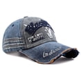 thumbnail image 1 of Gorra de béisbol unisex de mezclilla de algodón lavado vintage, 1 of 3