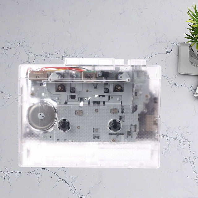 Reproductor de Casete Portátil perfecl Convertidor de Casete USB a MP3 Estuche Transparente