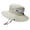 Beige, variant on Outdoor Sun Hat UPF 50 Protection Wide Brim with Ponytail Hole Mesh Side Adjustable Chin Strap for Hiking Camping Fishing Size:One Size