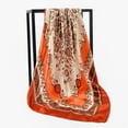 thumbnail image 2 of Weikingp Clearance! Scarf for Women, Point Female Fashion Scarf Retro Shawl Multipurpose Women 90X90Cm Printing Scarf Scarf, Orange, 2 of 2