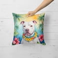 thumbnail image 2 of Pit Bull Terrier Luau Throw Pillow 18 in x 18 in, 2 of 5