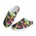 thumbnail image 2 of Lsque Green Mushroom Pattern Womens Comfort Cotton on Scuff With Memory Foam and Anti-skid Sole Slipper-37/38, 2 of 7