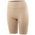 thumbnail image 2 of A2Y Women's Running Exercise High Waisted Bike Cotton shorts Desert M, 2 of 3