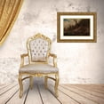 thumbnail image 3 of August Cappelen 24x18 Gold Ornate Framed and Double Matted Museum Art Print Titled - Landscape Study with Trees and Rocks (1851), 3 of 4