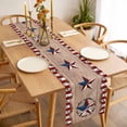 thumbnail image 3 of Independence Day Table Runner - 36 Inch Long, Kitchen Dining Table Runner Dresser Scarves, Texas Star American Country Wooden Farmhouse Decor for Coffee Tables Wedding Party Banquet, 3 of 8