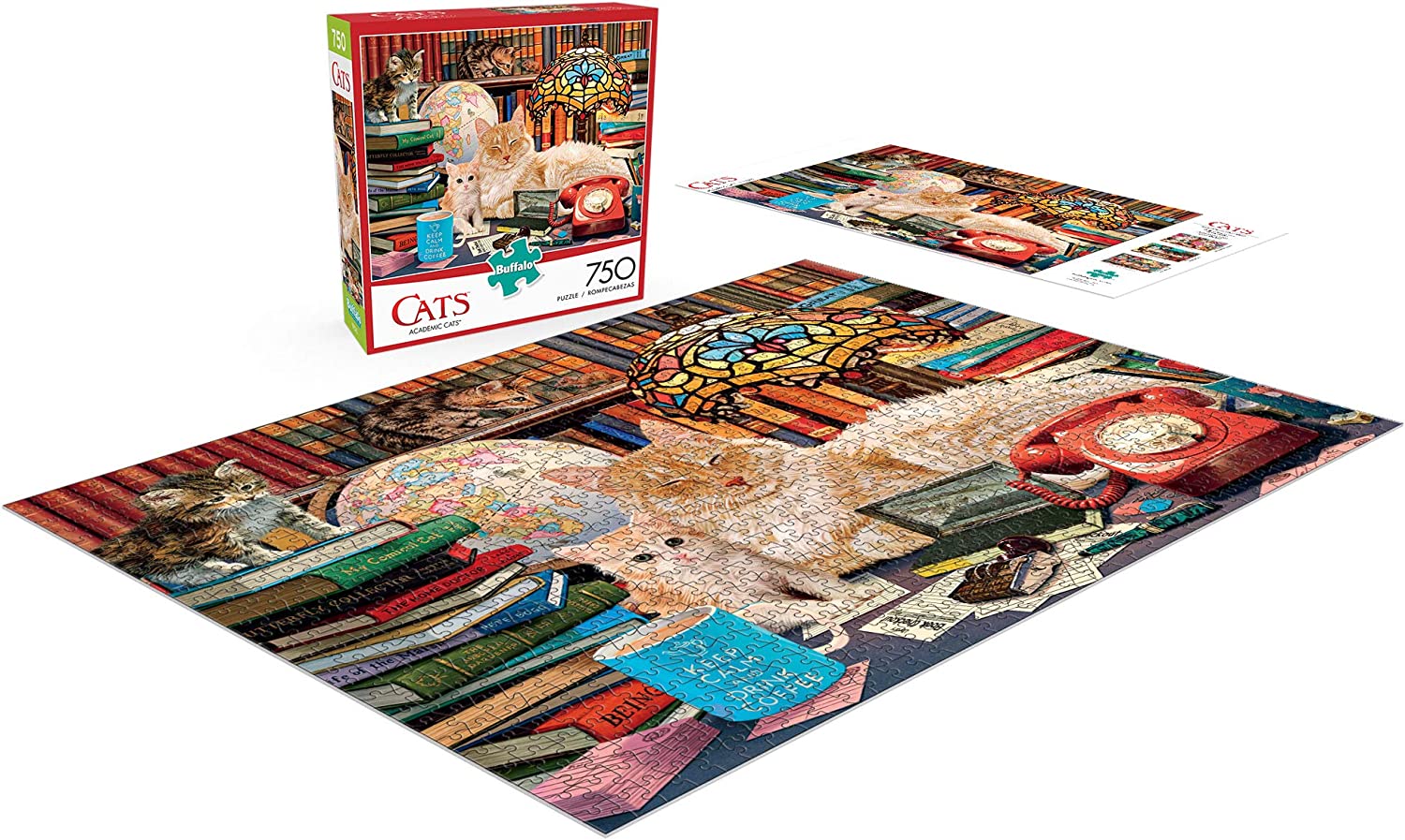 Buffalo Games - Cats - Academic Cats - 750 Piece Jigsaw Puzzle