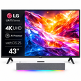 thumbnail image 1 of Combo Pantalla LG 43" 4K UHD AI Smart TV webOS + Barra de Sonido 43UA7500PSA, 1 of 6