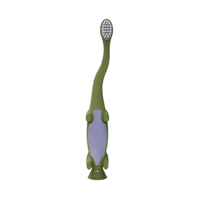 Dr. Brown's Baby and Toddler Toothbrush, Green Dinosaur , 1 - 4 Years