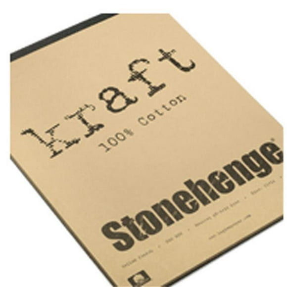 Stonehenge 100% Cotton Paper Pad 11"X14" 15 Sheets/Pkg-Kraft 250gsm - SKP11X14