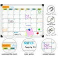 thumbnail image 3 of AGCAN Monthly Calendar White Board 16" x 12" Small Whiteboard Calendar Dry Erase Wall Mount Magnetic Schedule Board, 3 of 10