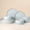 Light Blue with Brown Rim, variant on Famiware Nebula Stoneware Dinnerware Sets, 12-Piece Dish Set, Light Pink with Brown Rim