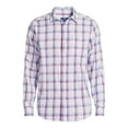 thumbnail image 6 of George Men's & Big Men's Brushed Poplin Button-Up Shirt with Long Sleeves, Sizes S-3XL, 6 of 6