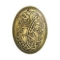 thumbnail image 4 of 8x Pin de Broche de Escudo Irlandés, Sujetadores de Ropa, Capa, Mantón, Bufanda, Joyería de Insignia de Broche Retro Sunnimix Broche nórdico vikingo vintage, 4 of 7