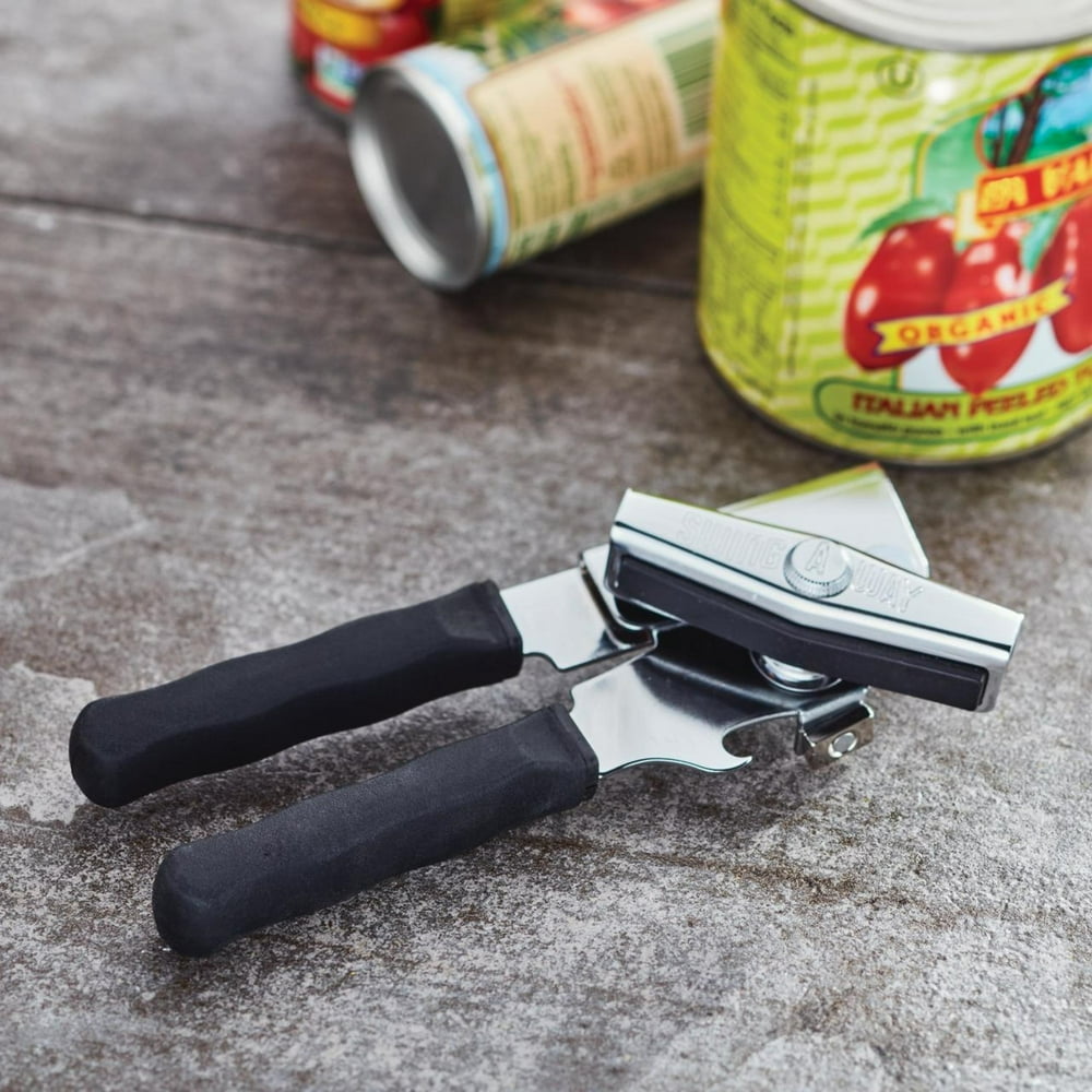 SwingAWay Ergo Black Can Opener with Silicone Handles