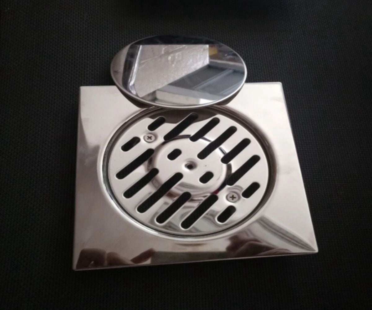 DROP Bath and Kitchen DR091053 Invisible series Shower Floor Drain in Chrome