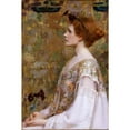 thumbnail image 2 of Albert Herter 11x14 Gold Ornate Wood Frame and Double Matted Museum Art Print Titled - Woman with Red Hair, 2 of 4
