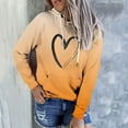 thumbnail image 2 of ShomPort Womens Cute Graphic Hoodies Sweatshirt Long Sleeve Pullover Fall Clothes (Yellow 83), 2 of 4