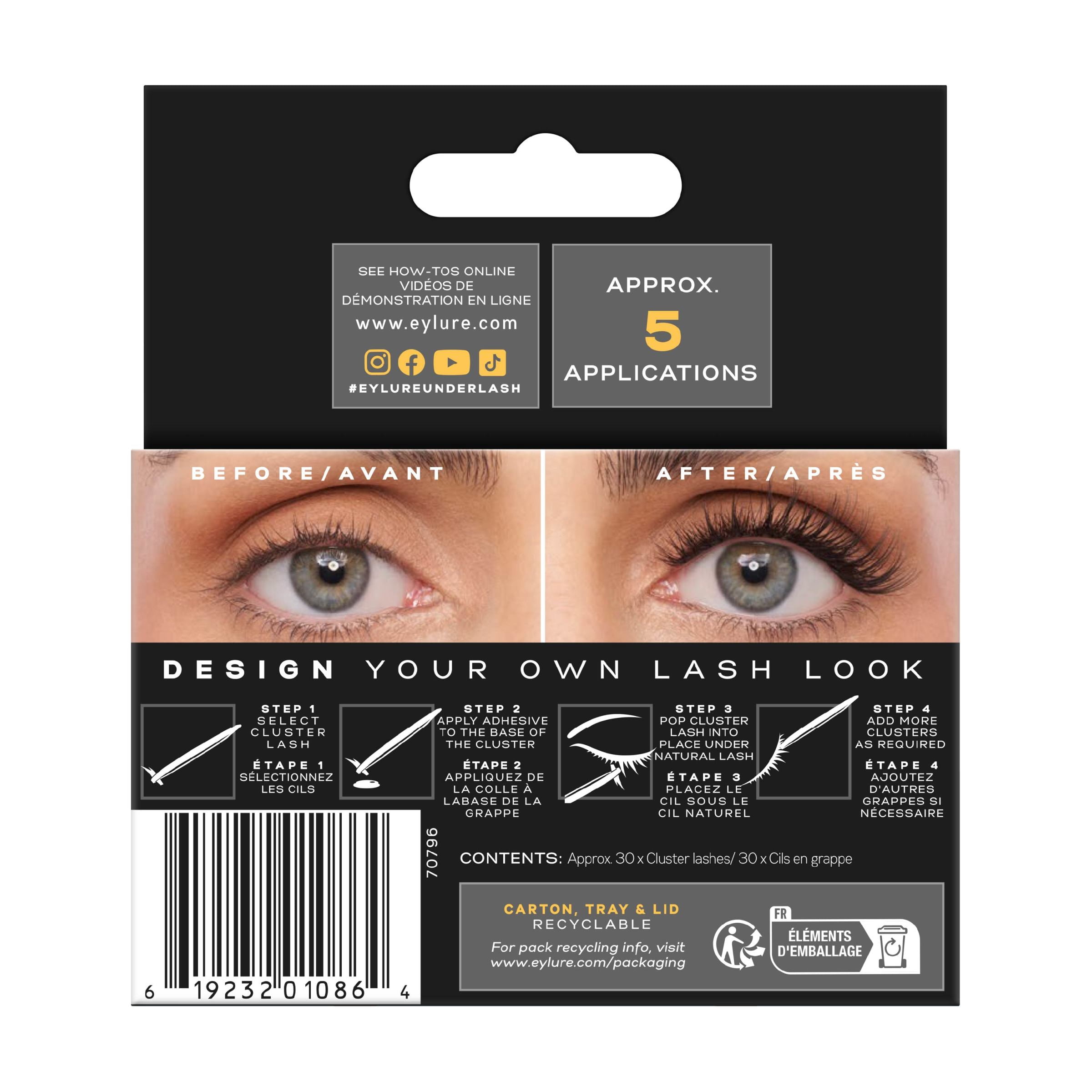 Eylure Underlash Salon Extensions Mermaid Cluster Eyelashes