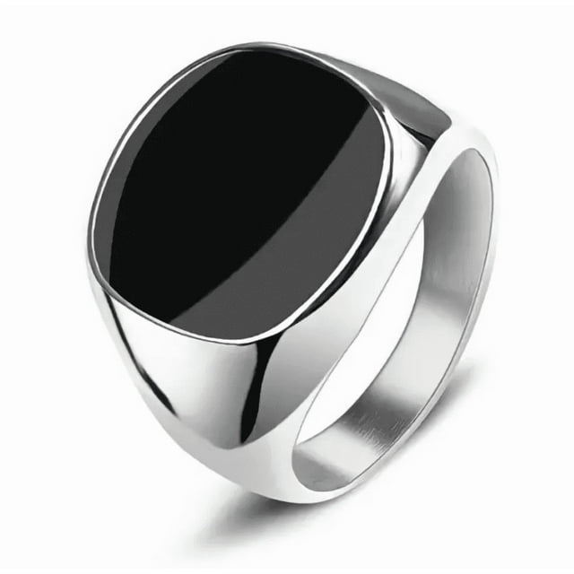 Anillo Elegante De Lujo De Hombre Laminado Oro 18k Acero Talla 8