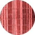 thumbnail image 1 of Ahgly Company Indoor Round Solid Red Modern Area Rugs, 5' Round, 1 of 4