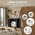 thumbnail image 4 of Modern Hidden Cat Litter Box Enclosure Cabinet with Dog-Proof Shelf & Power Outlet – Fits Most Automatic Self-Cleaning Litter Boxes, Side Table for Living Room, 4 of 8