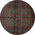 thumbnail image 1 of Ahgly Company Indoor Round Persian Light Blue Traditional Area Rugs, 3' Round, 1 of 4
