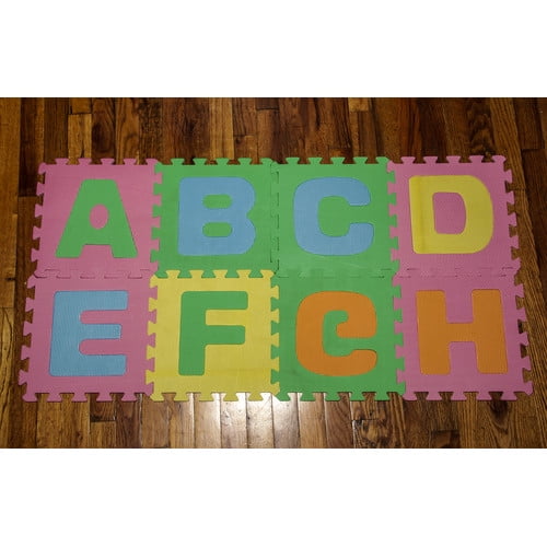 Innova Imports 26 Piece Soft Interlocking Foam Alphabet Floor Mat Set