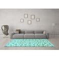 thumbnail image 3 of Ahgly Company Indoor Round Persian Light Blue Traditional Area Rugs, 6' Round, 3 of 4