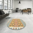 thumbnail image 3 of Ahgly Company Indoor Rectangle Contemporary Brown Abstract Area Rugs, 3' x 5', 3 of 6