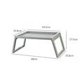 thumbnail image 2 of SHOWERORO 1Set Grey Rectangular PP Plastic Foldable Bed Table for Laptop Adjustable 21.5X14.1X10.8in, 2 of 7