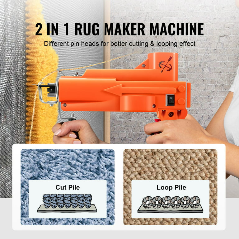 2 In 1 Tufting Gun Can Do Cut Pile And Loop Pile Electric Carpet Rug Guns,  Carpet Weaving Knitting Machine With 5-40 Stitches - AliExpress