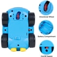 thumbnail image 5 of Coche de policía a control remoto con sonido y luz para niños pequeños, ideal como regalo de cumpleaños para niños y niñas mayores de 18 meses, color azul., 5 of 5