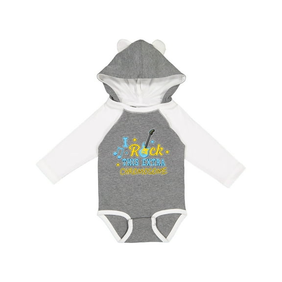 Inktastic I Rock This Extra Chromosome Down Syndrome Awareness Boys or Girls Long Sleeve Baby Bodysuit