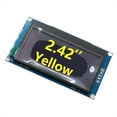 thumbnail image 2 of Methold Módulo OLED Pantallas LCD Pantalla de 4 pines 7 pines Módulos de visualización con iluminación automática Pantallas de pantalla LED Electrónica Amarillo 4 pines, 2 of 6